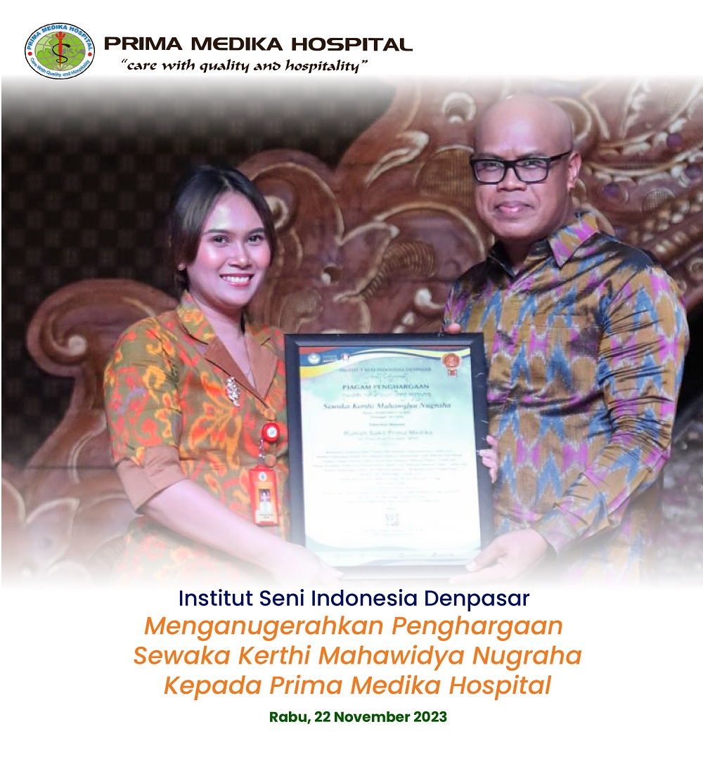 Institut Seni Indonesia Menganugerahkan Penghargaan Sewaka Kerthi Mahawidya Nugraha Kepada Prima Medika Hospital