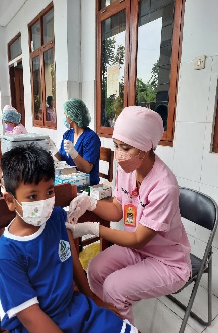 Prima Medika Hospital Berpartisipasi dalam pemberian Vaksinasi Bagi anak usia 6-11 tahun di Kota Denpasar