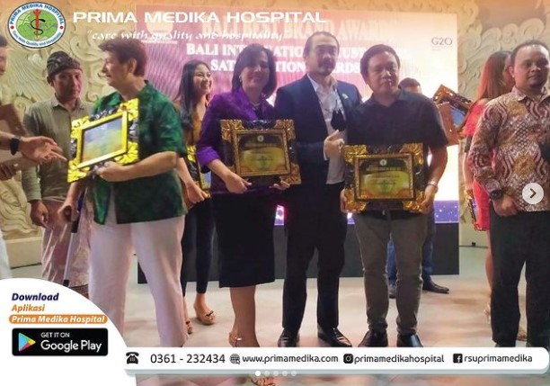 Prima Medika Hospital kembali meraih penghargaan Bali International Customer Satisfaction Award 2022