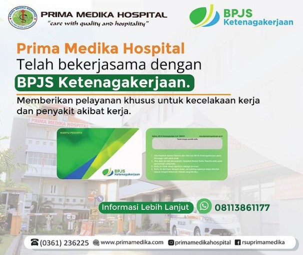 Prima Medika Hospital sebagai provider, menerima dan melayani peserta BPJS Ketenagakerjaan.