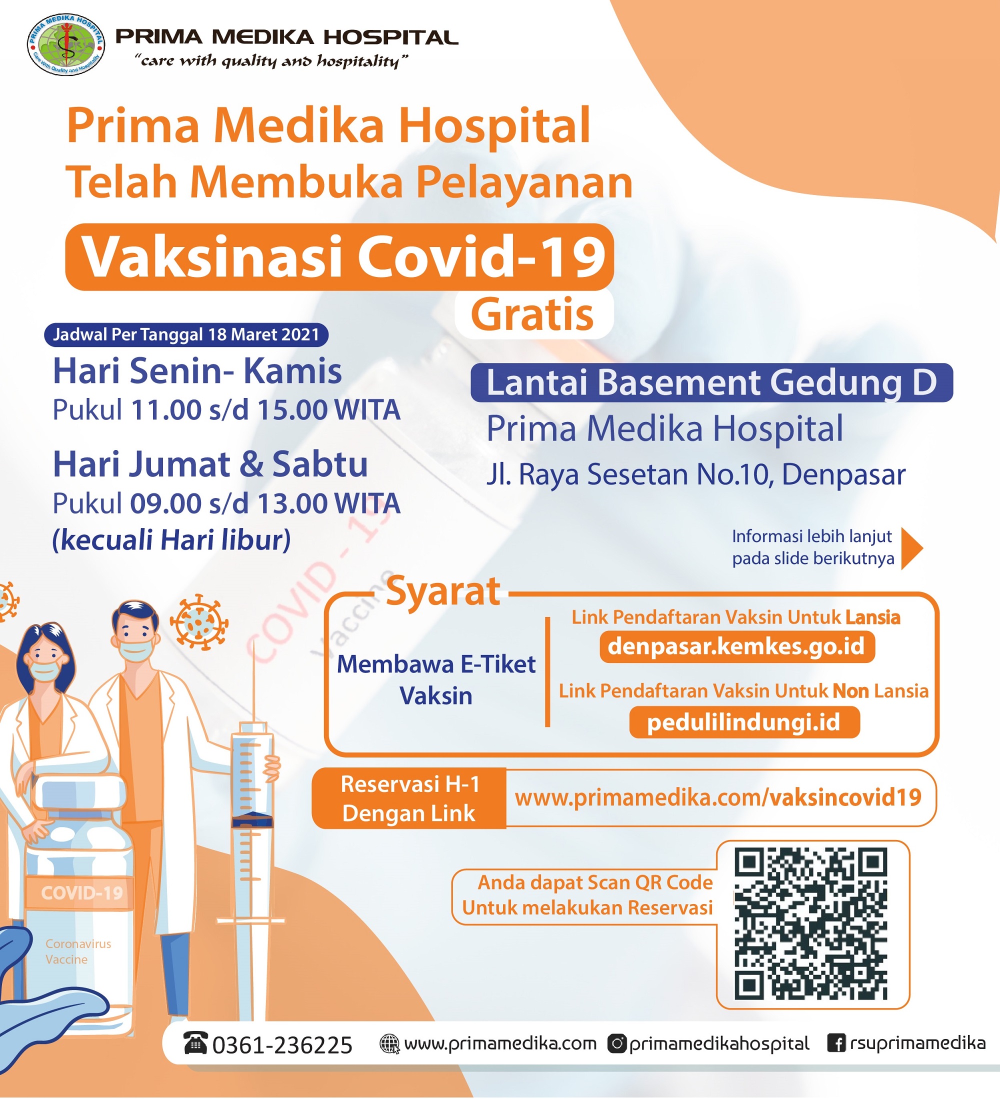 Prima Medika Hospital Melayani Pelayanan Vaksinasi Covid-19